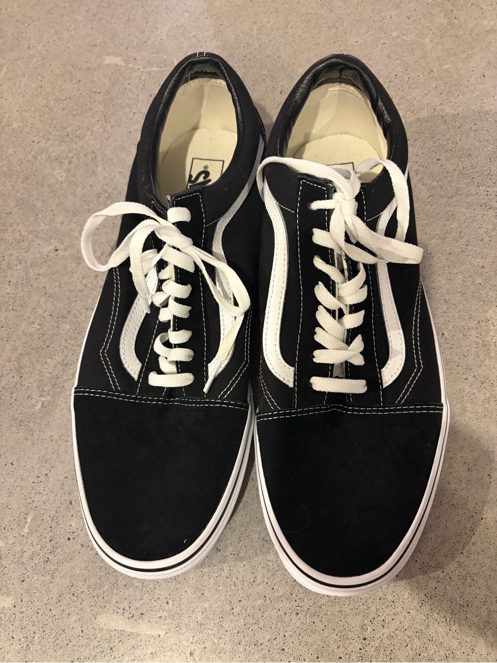 Vans Black and White Old Skool Men’s Sneakers
